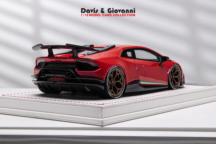 Lamborghini Huracan Performante NOVITEC (Red) [Davis & Giovanni] 1/18 scale