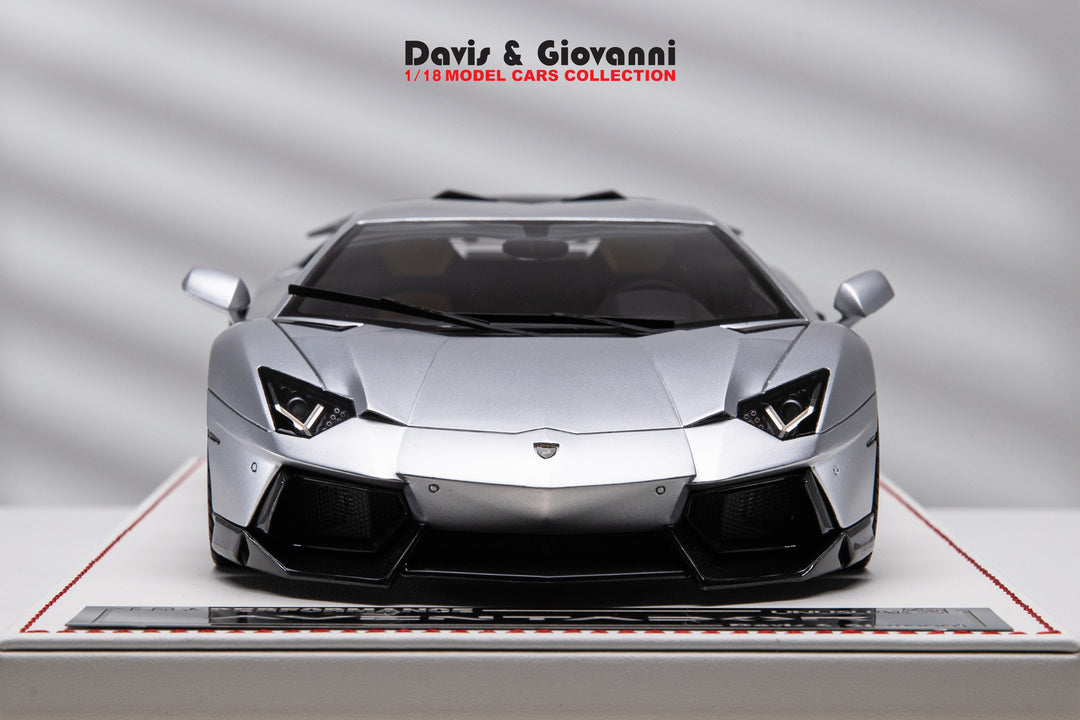 Lamborghini Aventador LBWK (Chrome Silver) [Davis & Giovanni] 1/18 scale