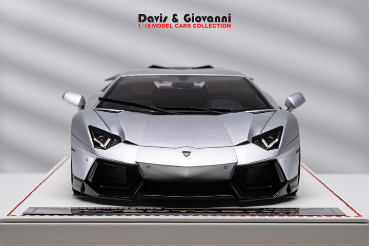 Lamborghini Aventador LBWK (Chrome Silver) [Davis & Giovanni] 1/18 scale