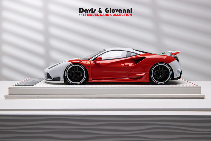 Ferrari 488 GTB N-LARGO NOVITEC (Italy Flag) [Davis & Giovanni] 1/18 scale