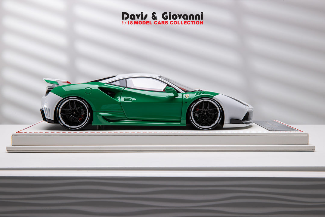 Ferrari 488 GTB N-LARGO NOVITEC (Italy Flag) [Davis & Giovanni] 1/18 scale