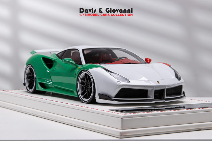 Ferrari 488 GTB N-LARGO NOVITEC (Italy Flag) [Davis & Giovanni] 1/18 scale