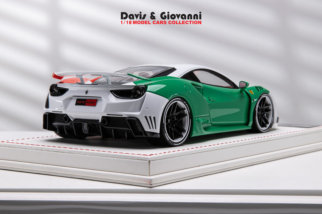 Ferrari 488 GTB N-LARGO NOVITEC (Italy Flag) [Davis & Giovanni] 1/18 scale