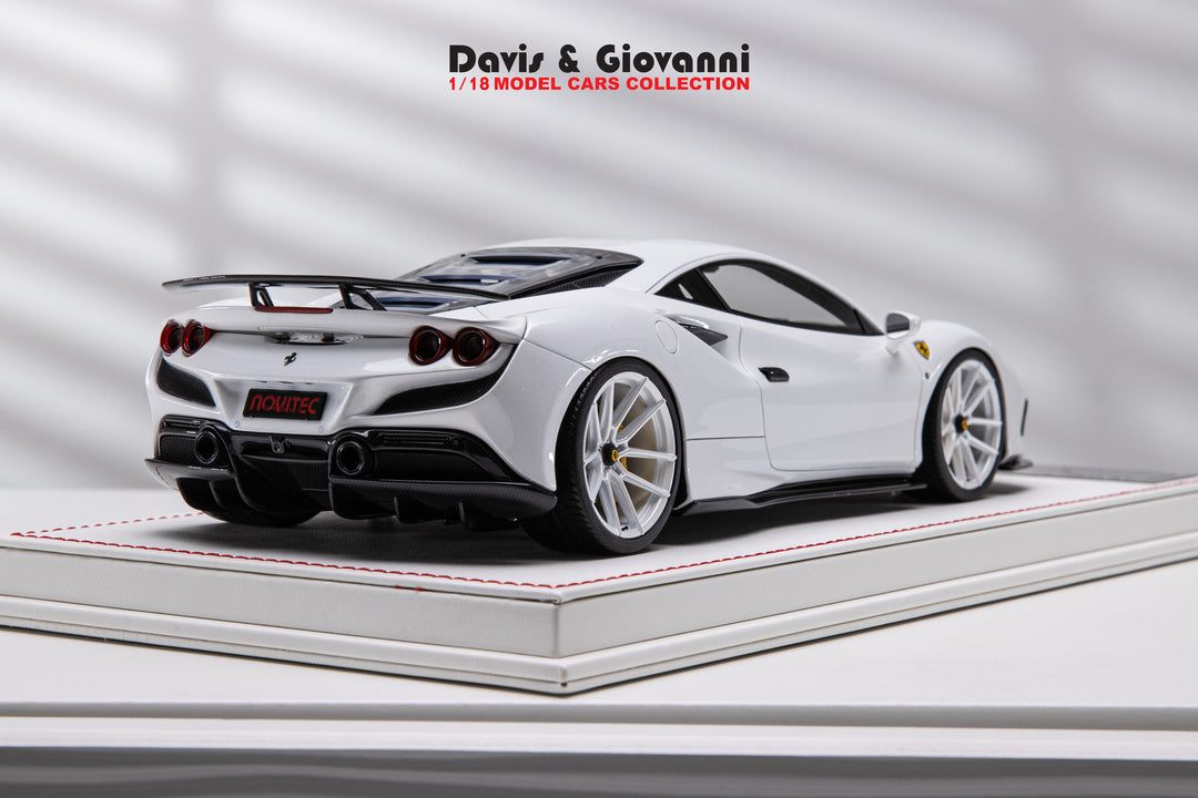 Ferrari F8 Tributo NOVITEC (Pearl White) [Davis & Giovanni] 1/18 scale