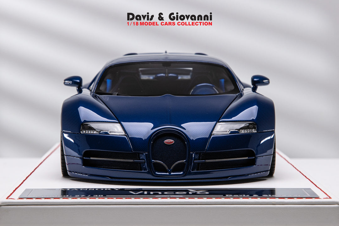 Bugatti Veyron Mansory "Vincero" (Blue Carbon) [Davis & Giovanni] 1/18 scale