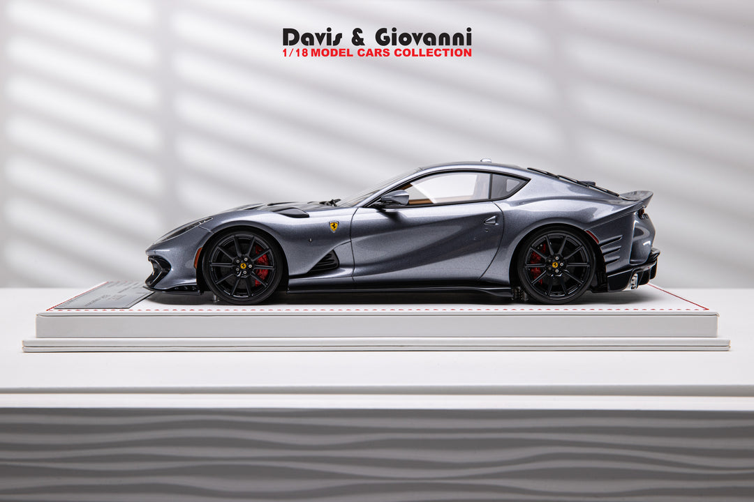 Ferrari 812 Competizione (Metallic Gray) [Davis & Giovanni] 1:18 scale