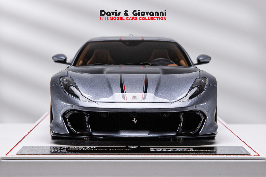 Ferrari 812 Competizione (Metallic Gray) [Davis & Giovanni] 1:18 scale