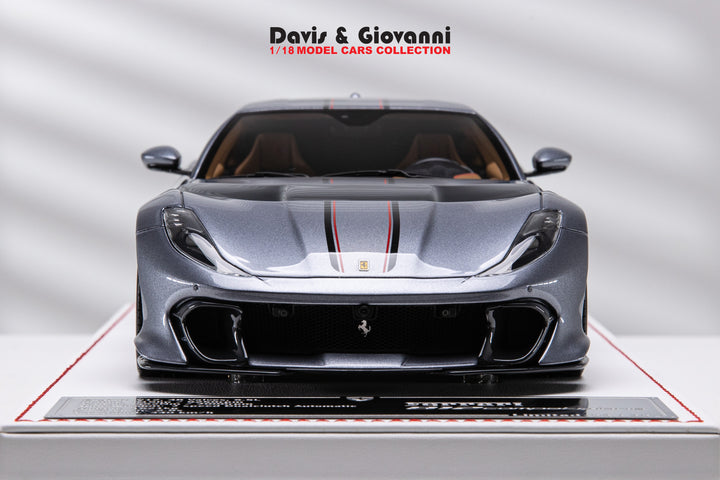 Ferrari 812 Competizione (Metallic Gray) [Davis & Giovanni] 1:18 scale