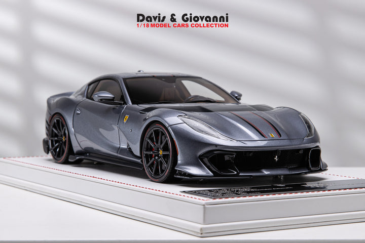 Ferrari 812 Competizione (Metallic Gray) [Davis & Giovanni] 1:18 scale