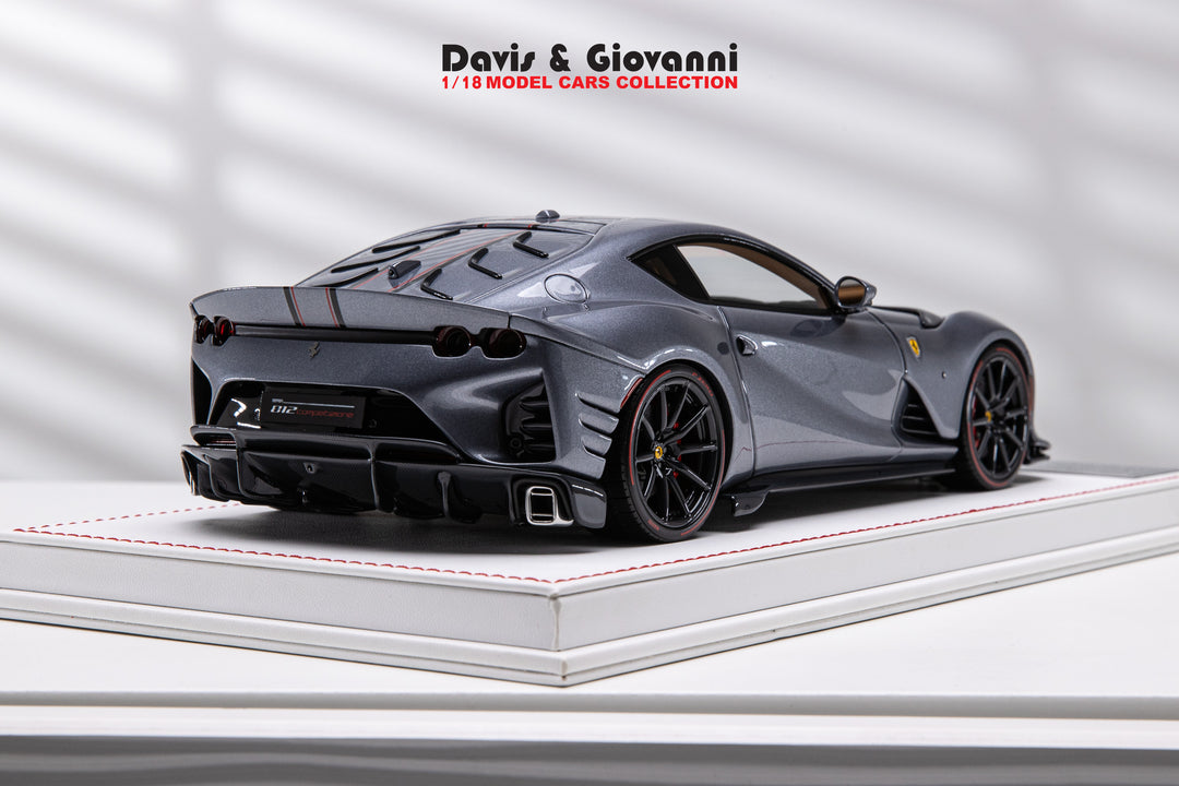 Ferrari 812 Competizione (Metallic Gray) [Davis & Giovanni] 1:18 scale