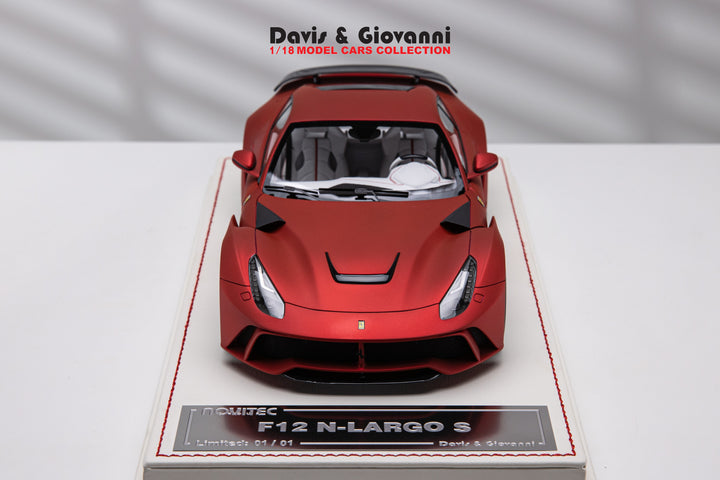Ferrari F12 N-LARGO S NOVITEC (Matt Chrome Red) [Davis & Giovanni] 1 OF 1