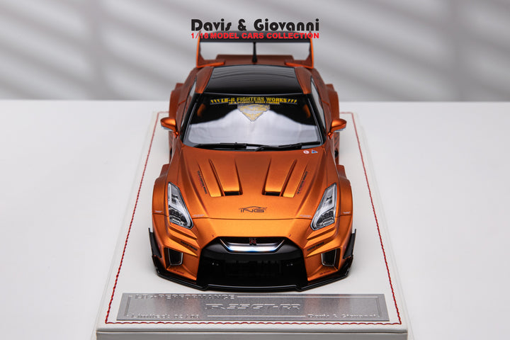 Nissan R35 GT-RR LBWK (Matt Metallic Orange) [Davis & Giovanni] 1/18 scale