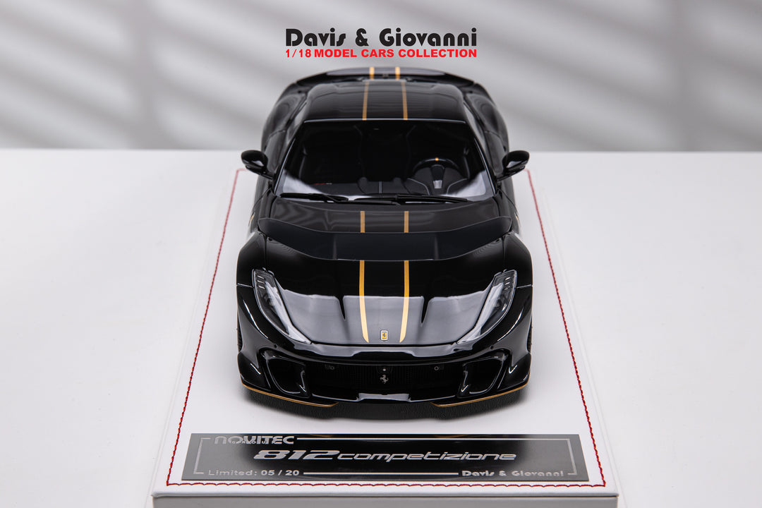 Ferrari 812 Competizione NOVITEC (Gloss Black) [Davis & Giovanni] 1/18 scale