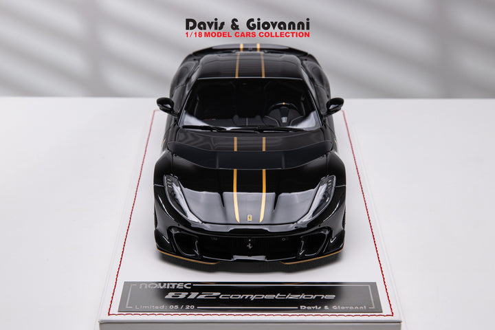 Ferrari 812 Competizione NOVITEC (Gloss Black) [Davis & Giovanni] 1/18 scale
