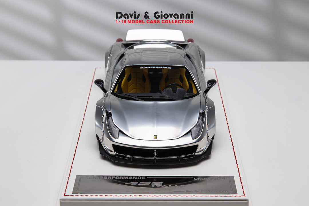 Ferrari 458 Italia LBWK (Chrome) [Davis & Giovanni] 1/18 scale