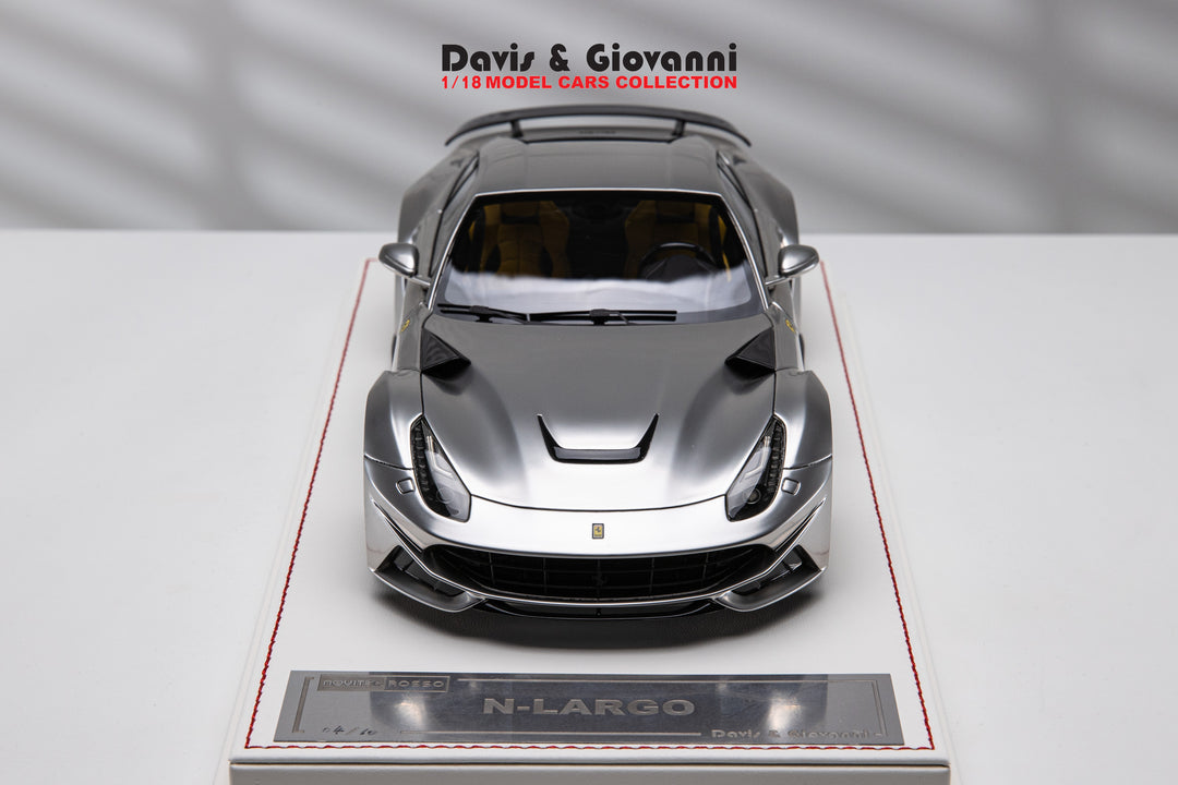 Ferrari F12 N-LARGO NOVITEC (Chrome) [Davis & Giovanni] 1/18 scale