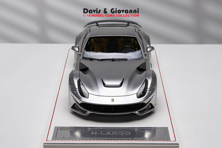 Ferrari F12 N-LARGO NOVITEC (Chrome) [Davis & Giovanni] 1/18 scale