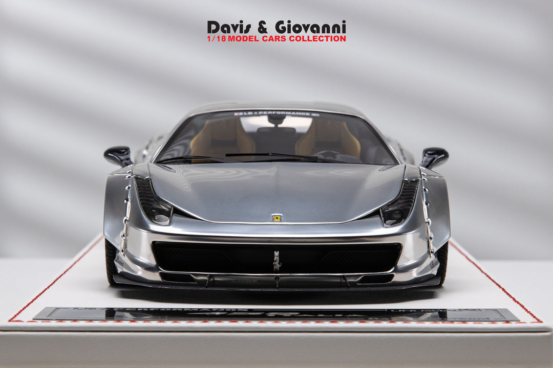 Ferrari 458 Italia LBWK (Chrome) [Davis & Giovanni] 1/18 scale
