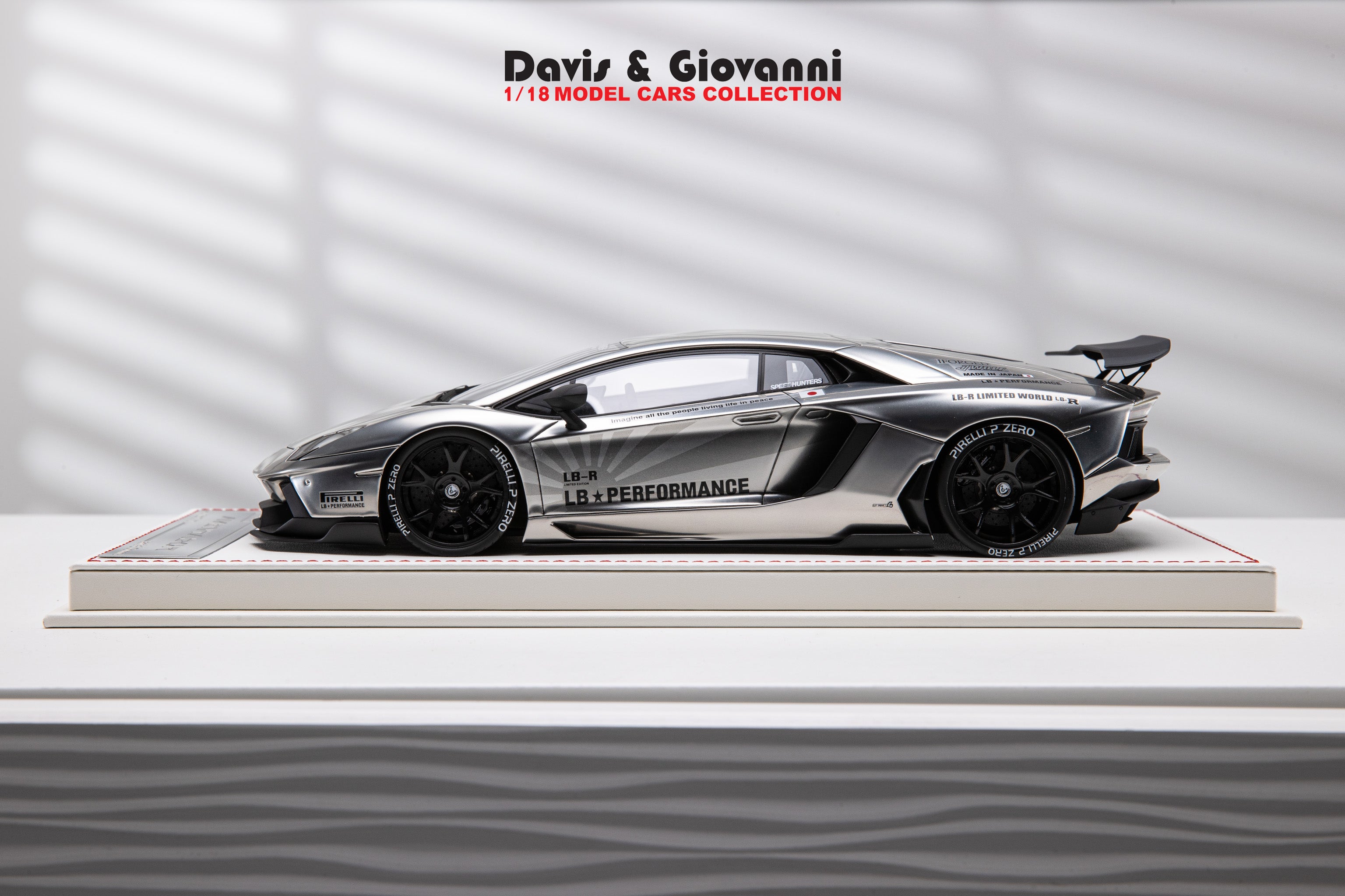 Lamborghini Aventador NOVITEC (Chrome) [Davis & Giovanni] 1/18 scale 1
