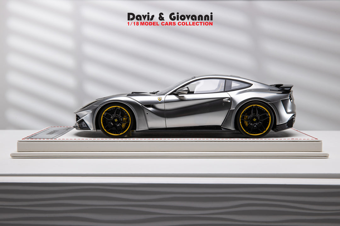 Ferrari F12 N-LARGO NOVITEC (Chrome) [Davis & Giovanni] 1/18 scale