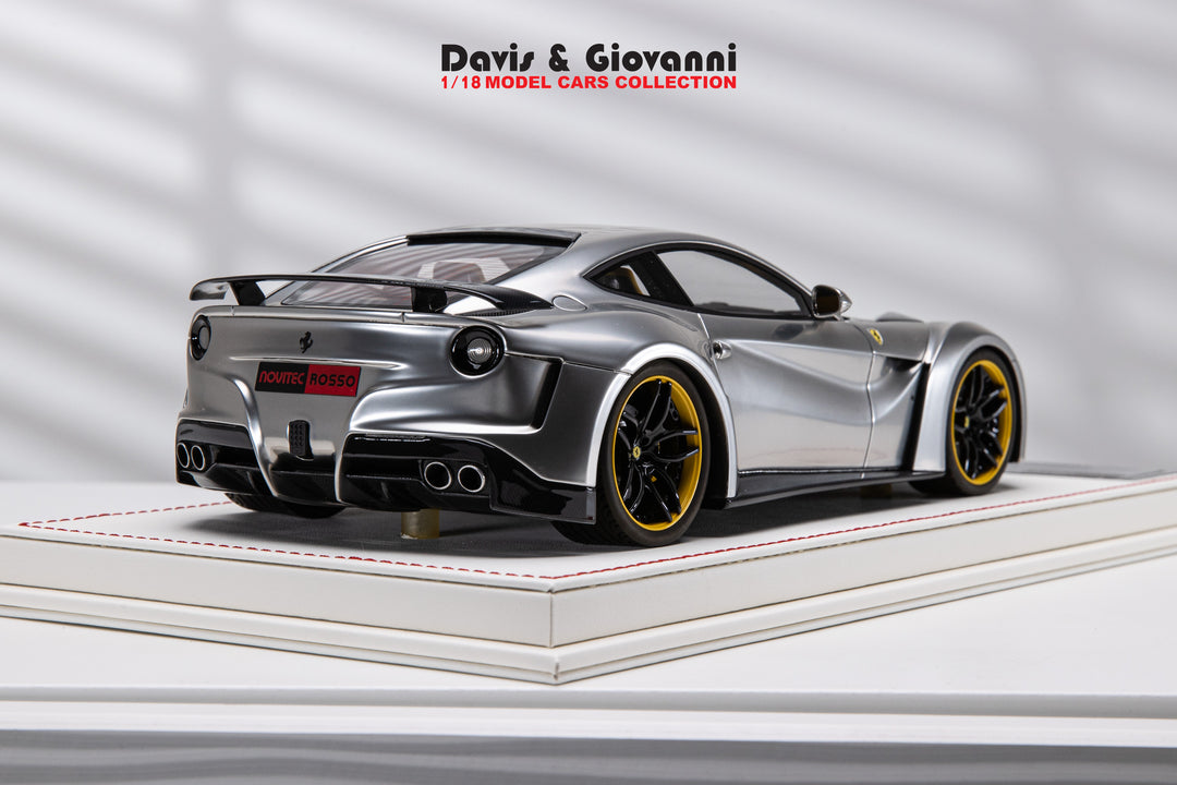 Ferrari F12 N-LARGO NOVITEC (Chrome) [Davis & Giovanni] 1/18 scale