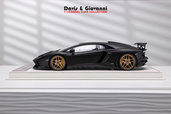 Lamborghini Aventador NOVITEC (Matt Black) [Davis & Giovanni] 1/18 scale 1 of 1