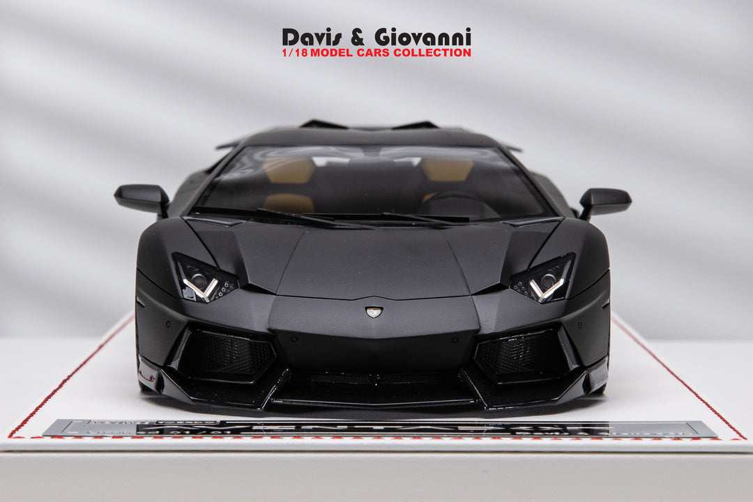 Lamborghini Aventador NOVITEC (Matt Black) [Davis & Giovanni] 1/18 scale 1 of 1