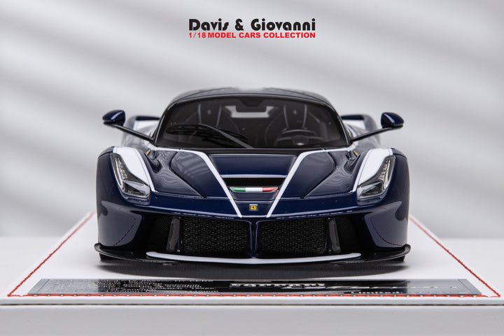 Ferrari LaFerrari (Dark Metallic Blue) [Davis & Giovanni] 1/18 scale