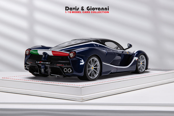 Ferrari LaFerrari (Dark Metallic Blue) [Davis & Giovanni] 1/18 scale