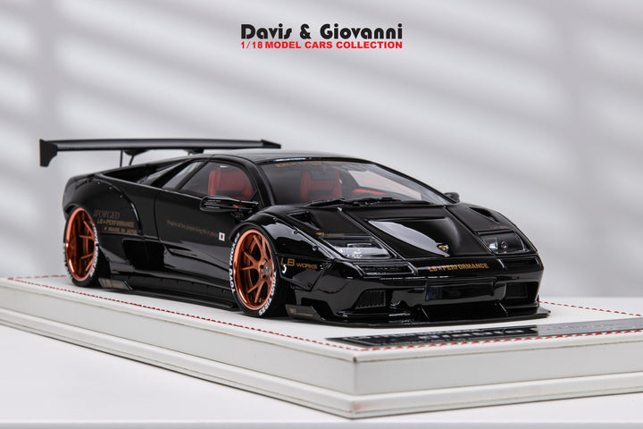 Lamborghini Diablo 6.0 LBWK (Black Gloss) [Davis & Giovanni] 1/18 scale
