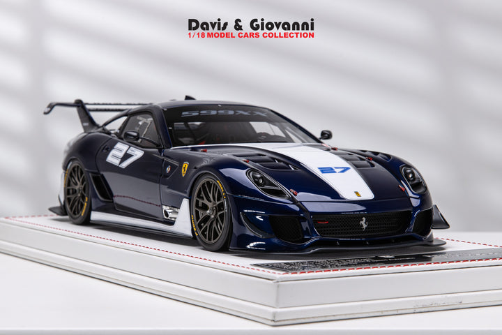 Ferrari 599XX EVO (Blue/White 27) [Davis & Giovanni] 1/18 scale
