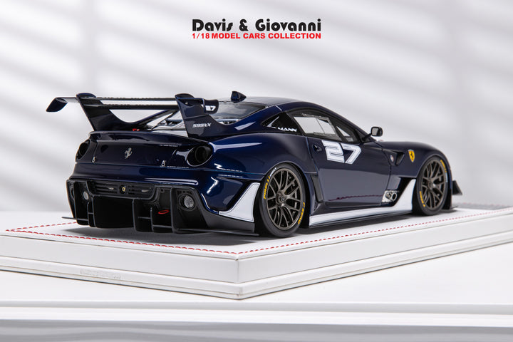 Ferrari 599XX EVO (Blue/White 27) [Davis & Giovanni] 1/18 scale