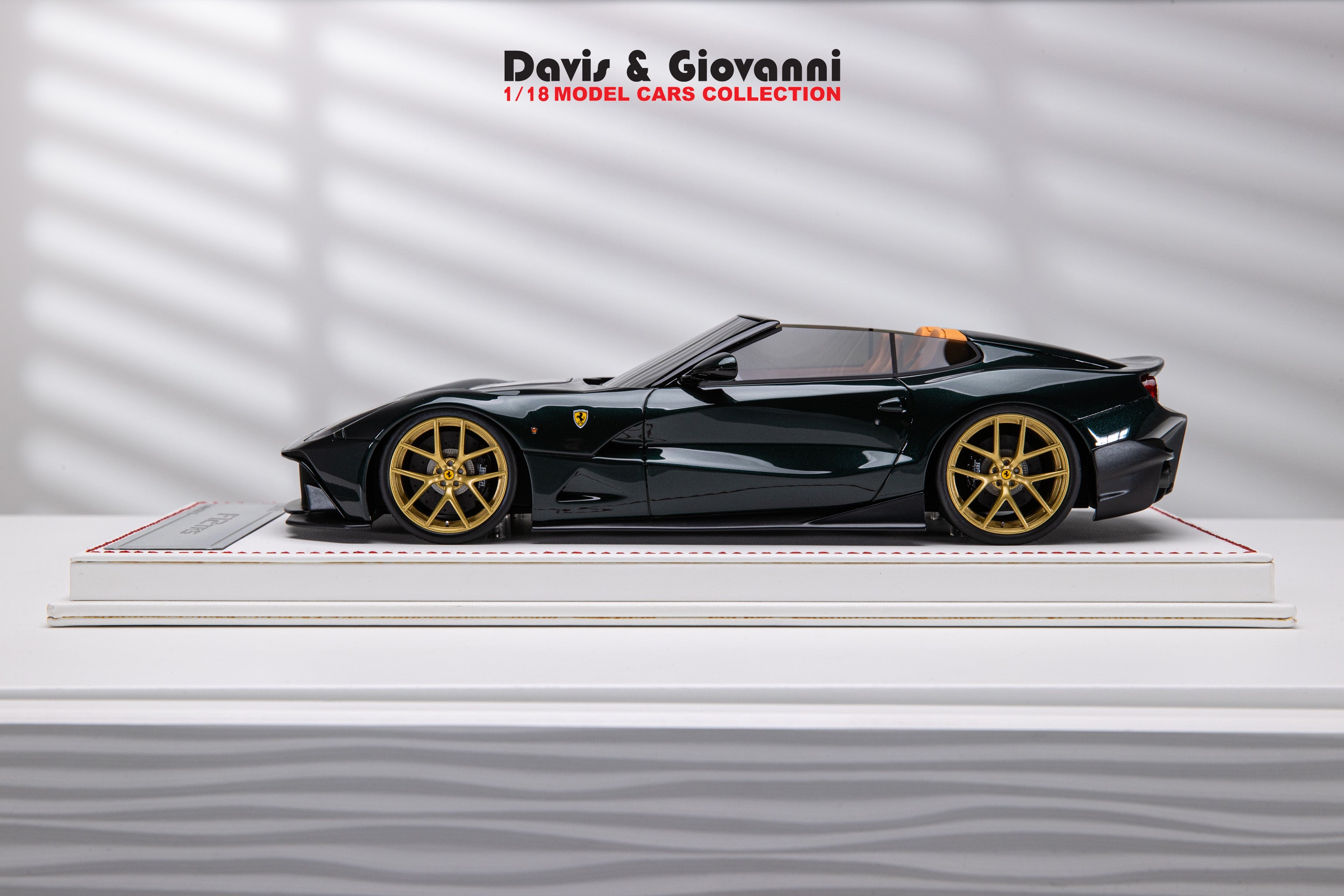 Ferrari F12 TRS (Metallic Dark Green) [Davis & Giovanni] 1/18 scale