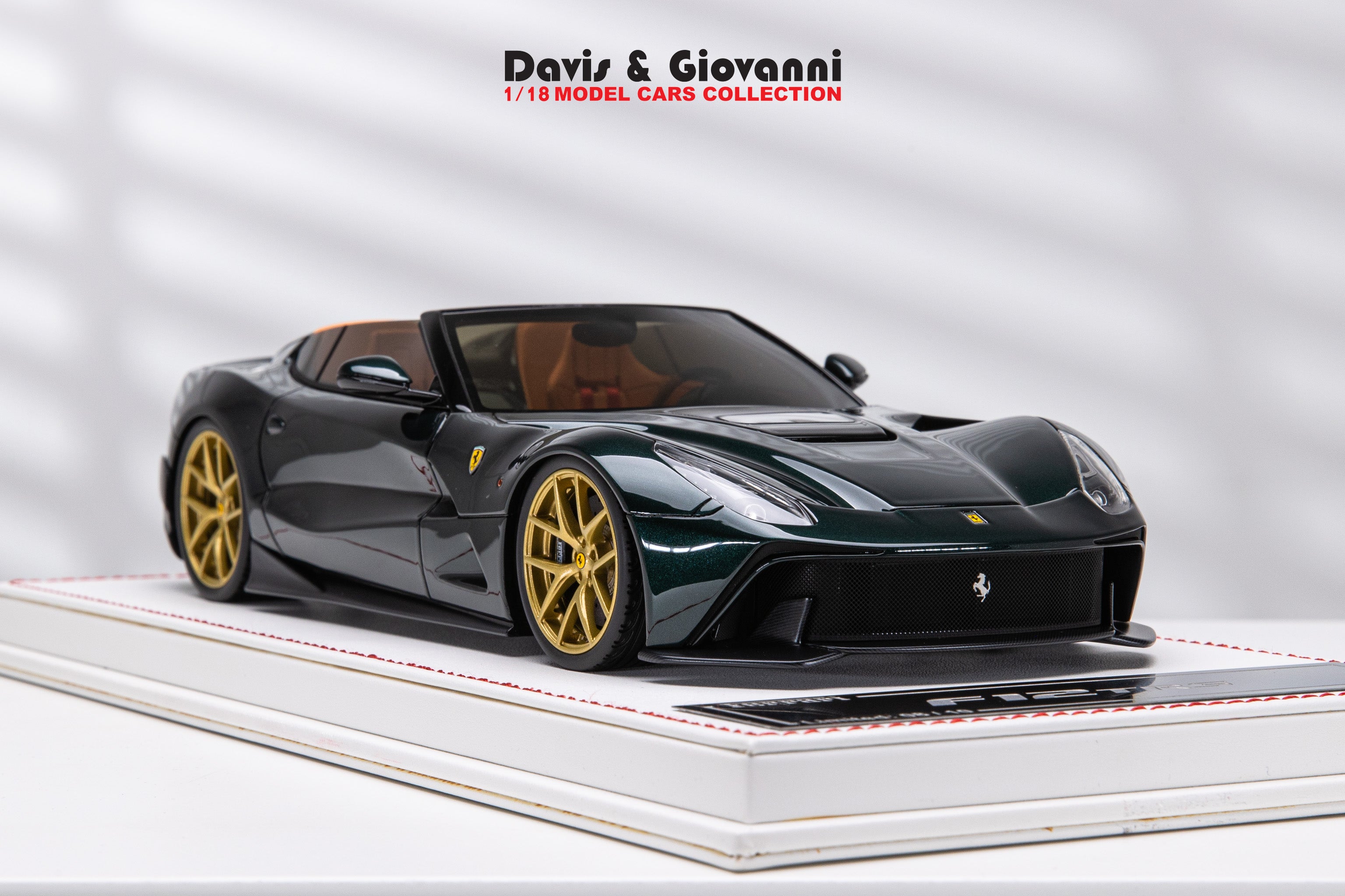Ferrari F12 TRS (Metallic Dark Green) [Davis & Giovanni] 1/18 scale