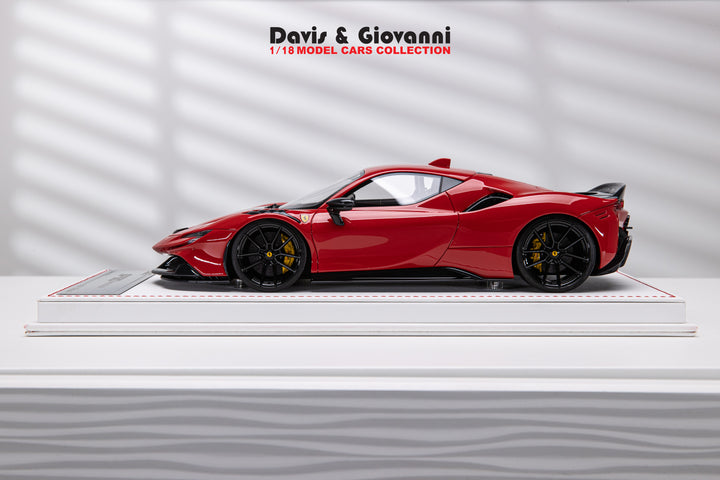 Ferrari SF90 Stradale NOVITEC (Rosso Corsa) [Davis & Giovanni] 1/18 scale