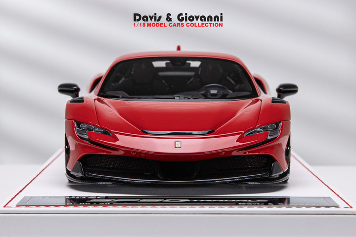 Ferrari SF90 Stradale NOVITEC (Rosso Corsa) [Davis & Giovanni] 1/18 scale