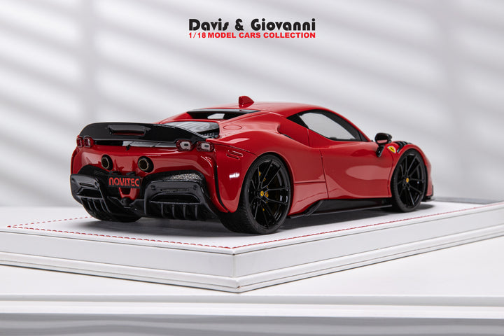 Ferrari SF90 Stradale NOVITEC (Rosso Corsa) [Davis & Giovanni] 1/18 scale