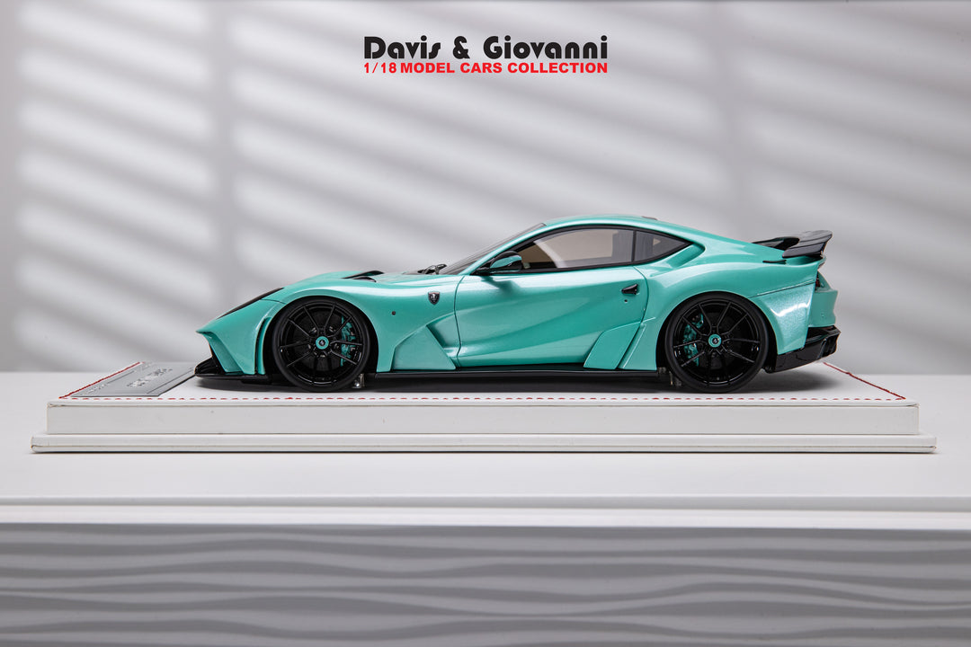 Ferrari 812 N-LARGO NOVITEC (Mint Green Metallic) [Davis & Giovanni] 1/18 scale