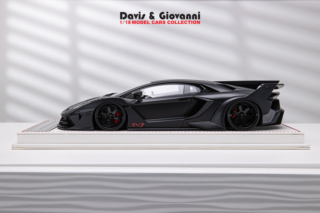 Lamborghini Aventador GT EVO LBWK (Matt Carbon) [Davis & Giovanni] 1/18 scale