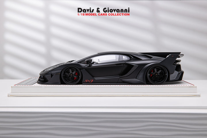 Lamborghini Aventador GT EVO LBWK (Matt Carbon) [Davis & Giovanni] 1/18 scale
