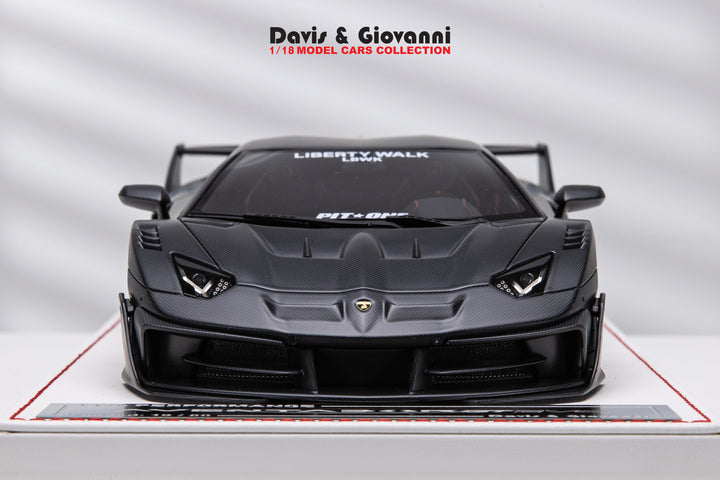 Lamborghini Aventador GT EVO LBWK (Matt Carbon) [Davis & Giovanni] 1/18 scale