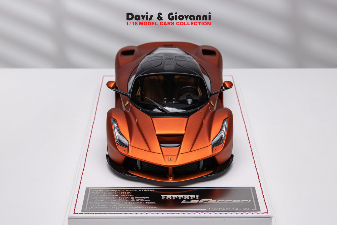 Ferrari LaFerrari (Matt Chrome Orange) [Davis & Giovanni] 1:18