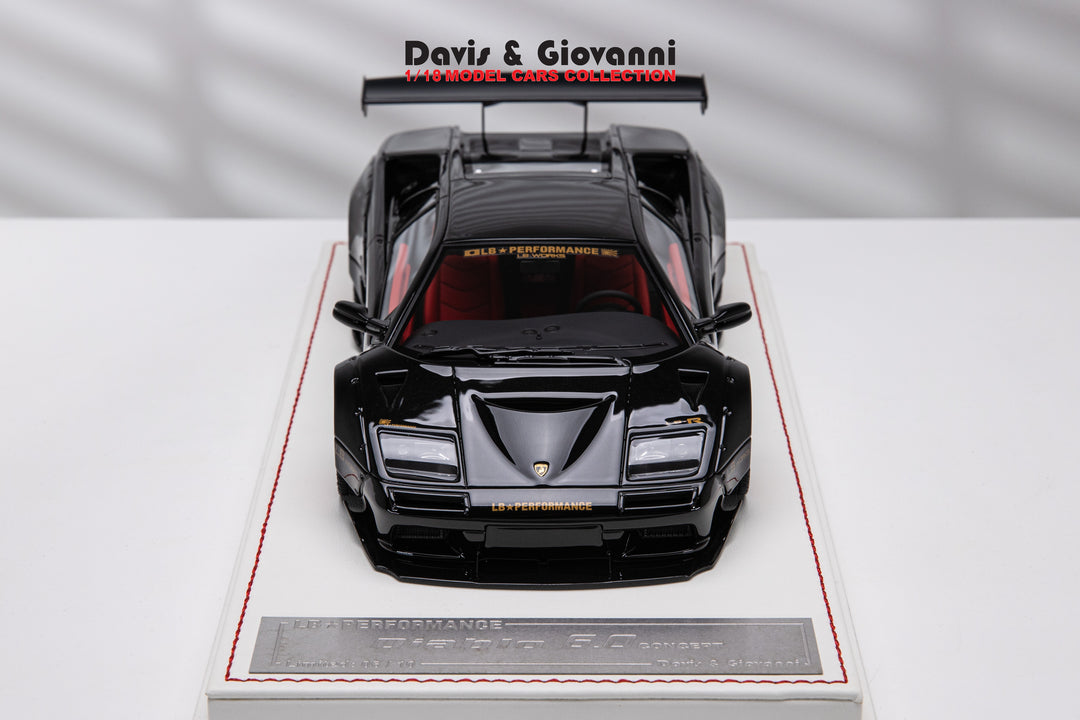 Lamborghini Diablo 6.0 LBWK (Black Gloss) [Davis & Giovanni] 1/18 scale