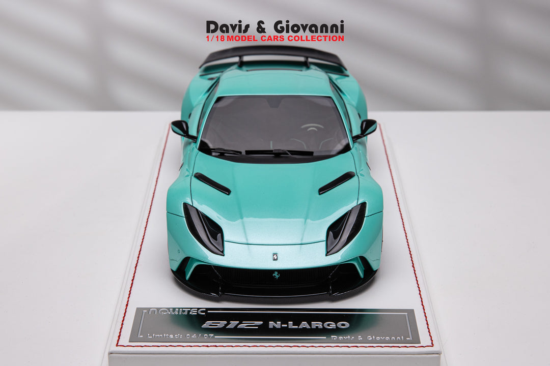 Ferrari 812 N-LARGO NOVITEC (Mint Green Metallic) [Davis & Giovanni] 1/18 scale
