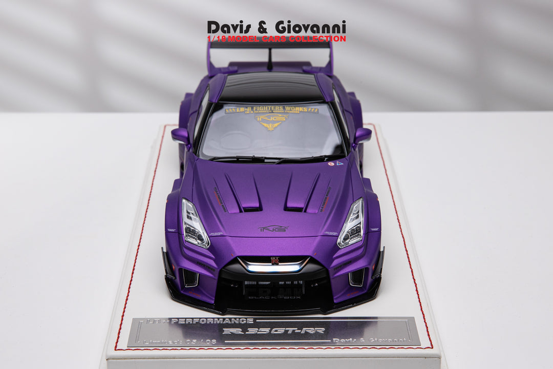 Nissan R35 GT-RR LBWK (Matt Purple) [Davis & Giovanni] 1/18 scale