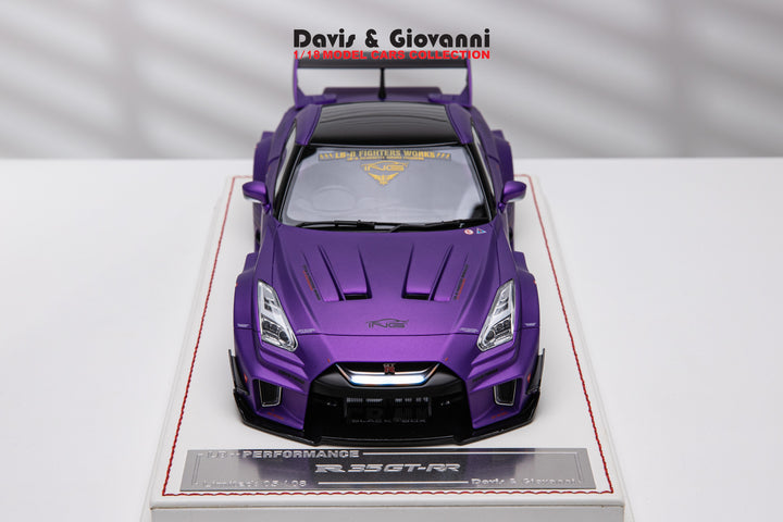 Nissan R35 GT-RR LBWK (Matt Purple) [Davis & Giovanni] 1/18 scale