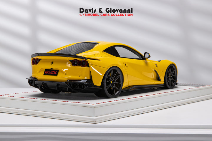 Ferrari 812 Superfast NOVITEC (Yellow) [Davis & Giovanni] 1/18 scale