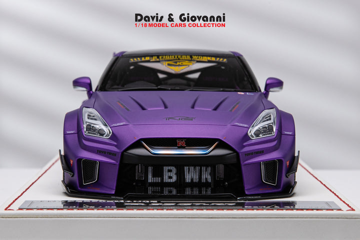 Nissan R35 GT-RR LBWK (Matt Purple) [Davis & Giovanni] 1/18 scale