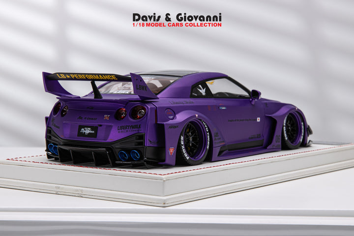 Nissan R35 GT-RR LBWK (Matt Purple) [Davis & Giovanni] 1/18 scale