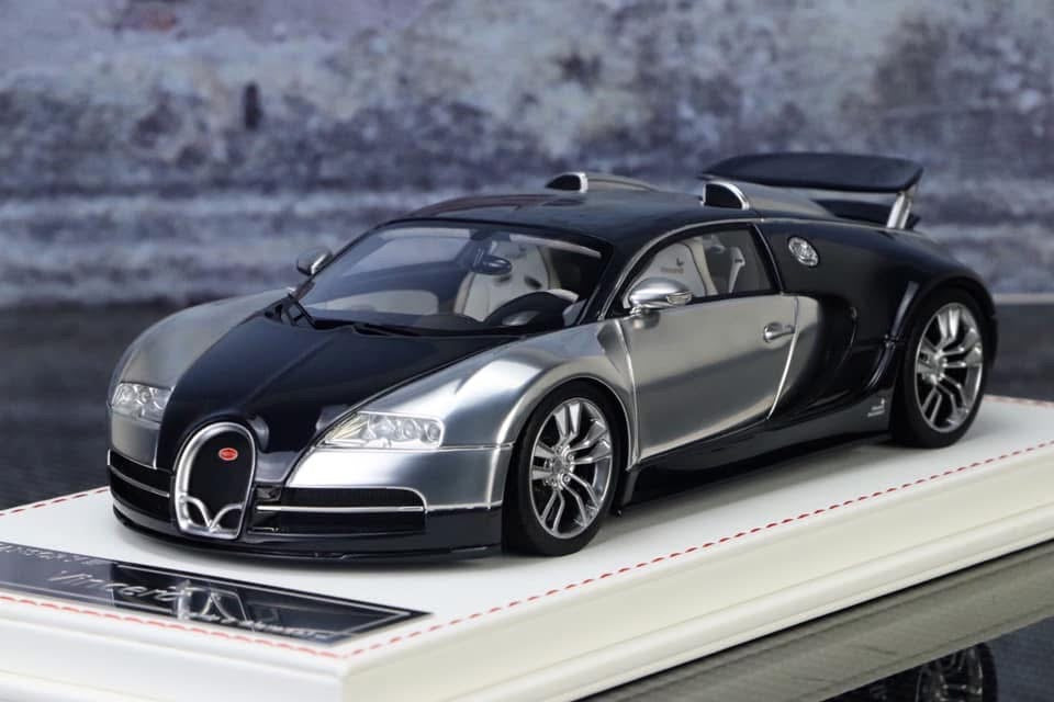 Bugatti Veyron Mansory "Vincero" (Black/ Silver) [Davis & Giovanni] 1:18 scale